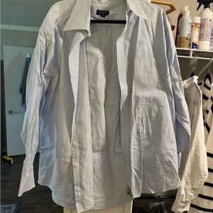 Club Room Blue and White Pinstripe Dress Shirt